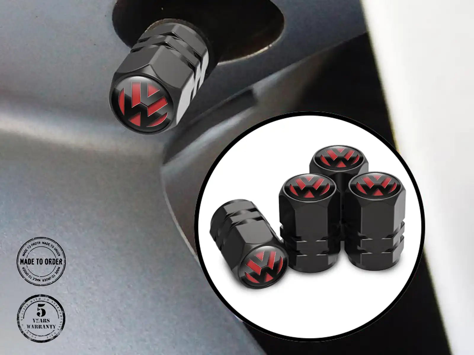 VW Rad Ventilkappen für PKWs Sport Edition